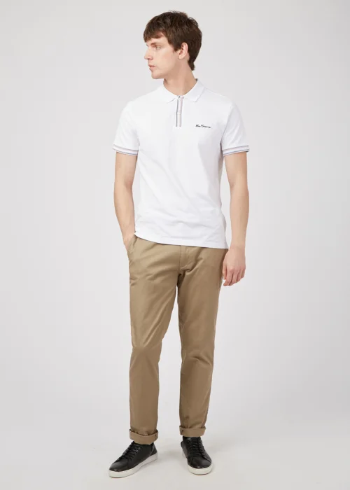 Ben Sherman Stone Signature Stretch Slim Fit Chinos - 30 Waist Short Image 2