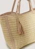 Natural Tassel Tote Bag - One Size Image 2