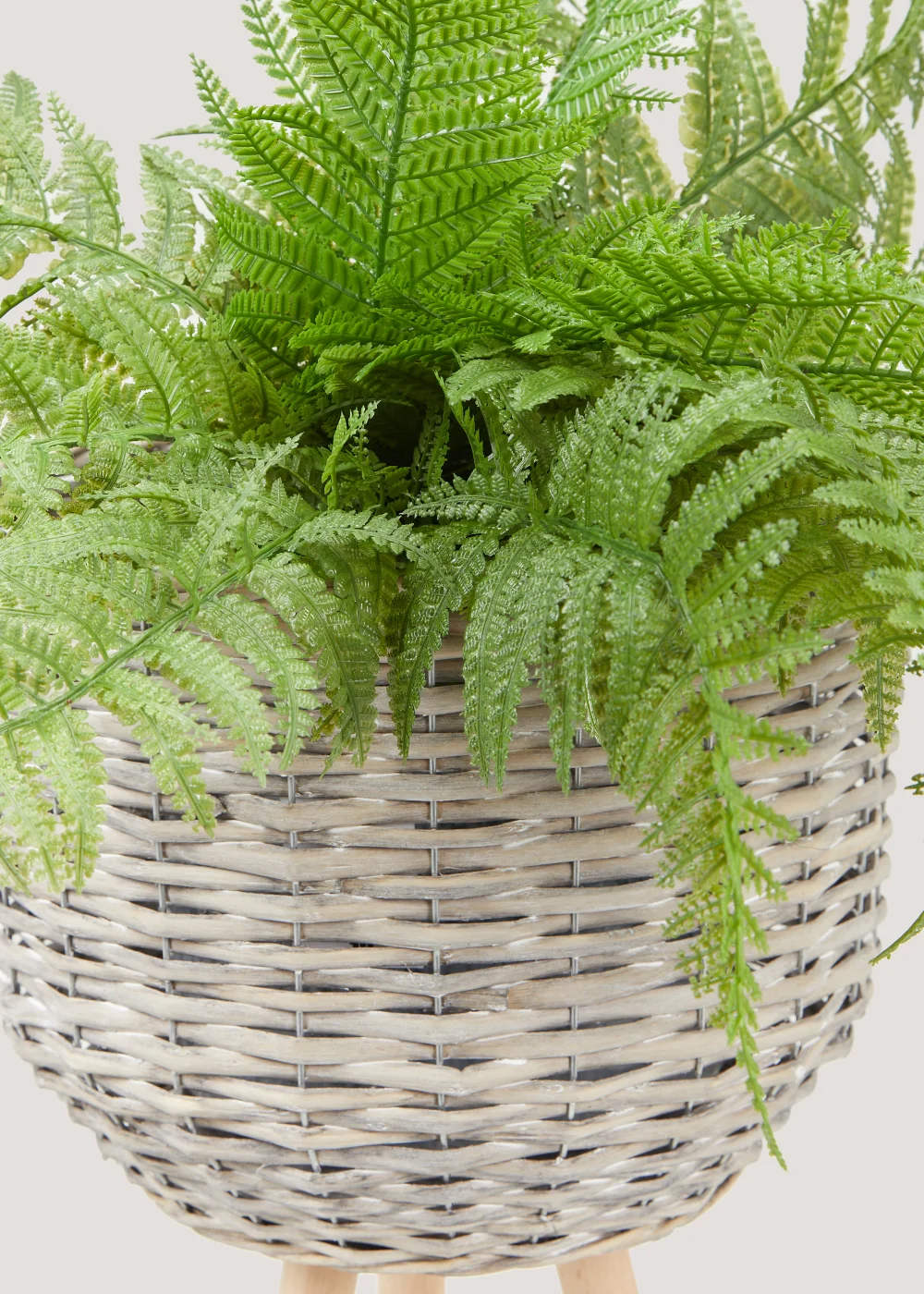 Natural Woven Planter on Stand Image 2