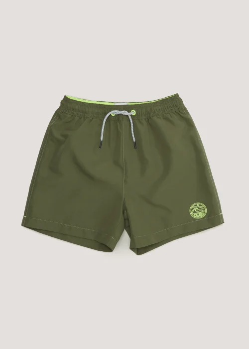 Boys Khaki Swim Shorts (3-13yrs) - Age 3 - 4 Years Image 1