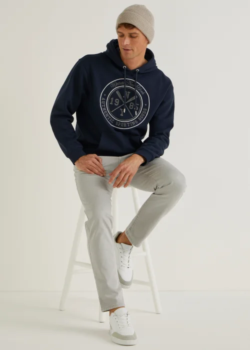 Navy Oversized Hoodie - S Image 5