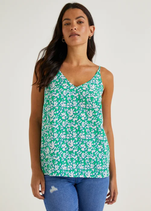 Green Print Cami Top - 8 Image 1