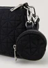 Girls Black Quilted Purse Bag - One Size Image 2