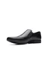 Clarks Black Sidton Edge Leather Shoes - Size 7 G Image 4