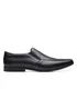 Clarks Black Sidton Edge Leather Shoes - Size 7 G Image 1