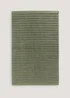 Green Ribbed Bath Mat (50cm x 80cm) Image 1