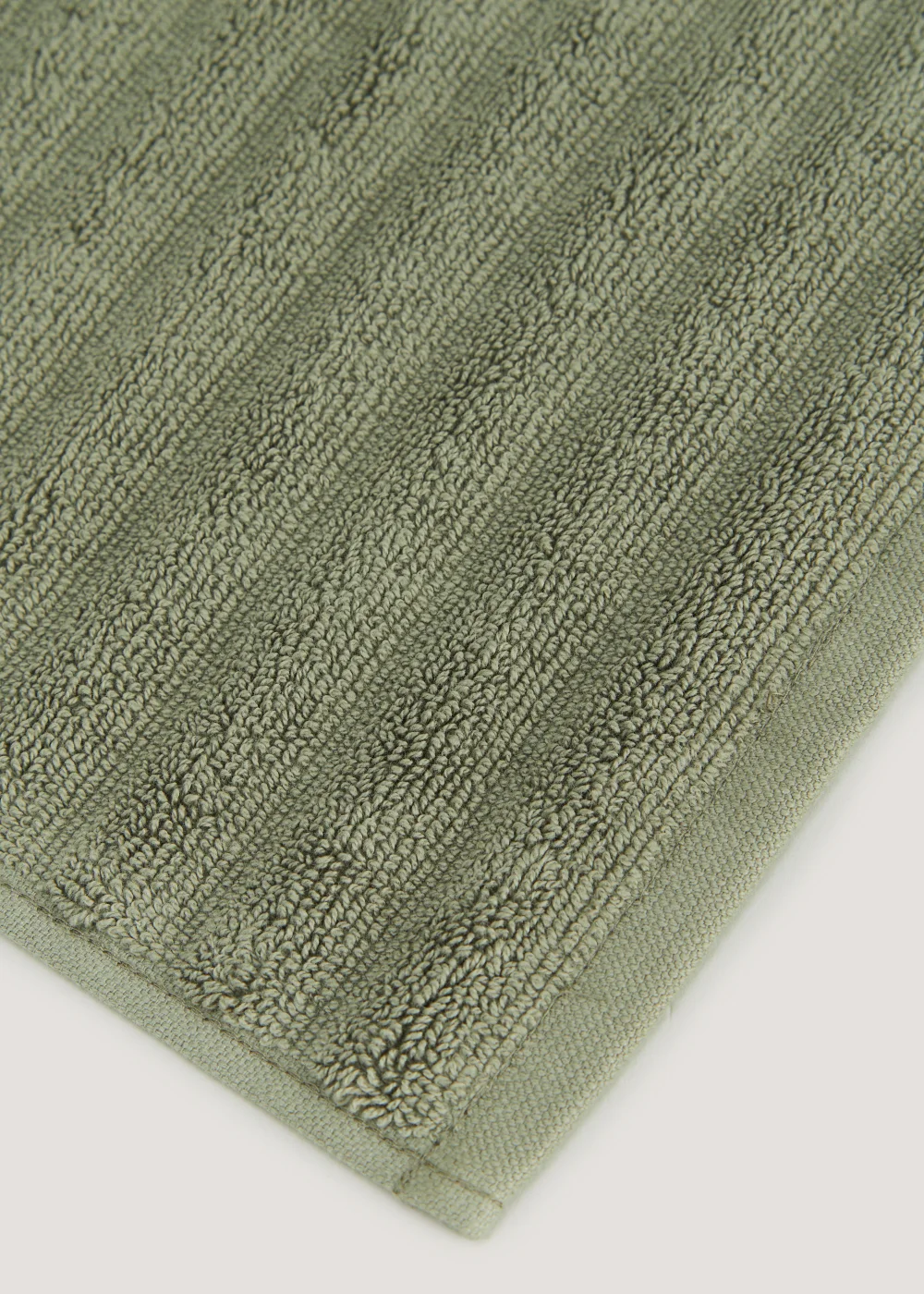 Green Ribbed Bath Mat (50cm x 80cm) Image 2