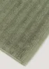 Green Ribbed Bath Mat (50cm x 80cm) Image 2