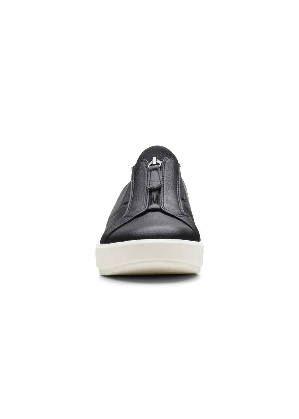 Clarks Black Layton Rae Leather Sneakers - Size 3 D Image 4