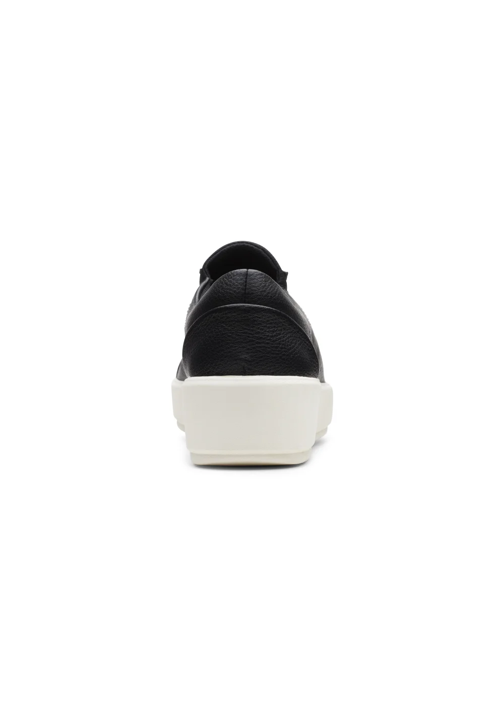 Clarks Black Layton Rae Leather Sneakers - Size 3 D Image 2