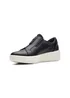 Clarks Black Layton Rae Leather Sneakers - Size 3 D Image 5
