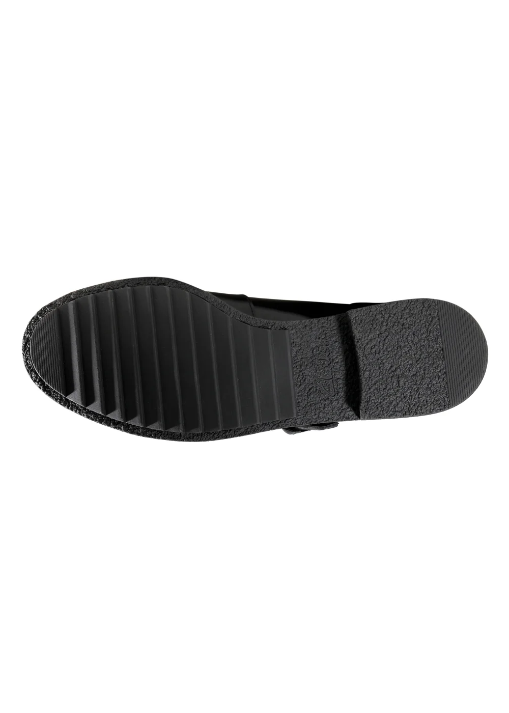 Clarks Black Leather Griffin Town T-Bar Shoes - Size 3 D Image 7