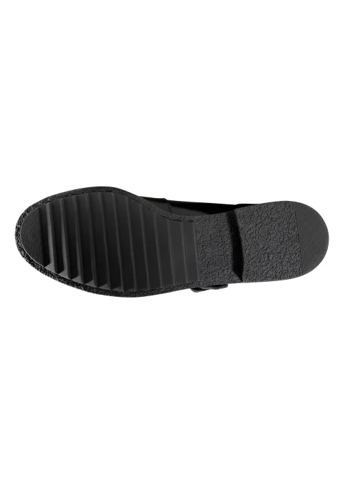 Clarks Black Leather Griffin Town T-Bar Shoes - Size 3 D Image 7