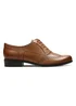 Clarks Brown Humble Oak Leather Brogues - Size 6 Image 1