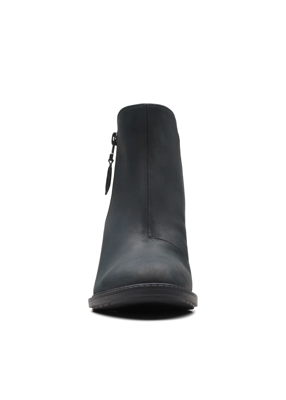 Clarks Black Leather Scene Zip Boots - Size 5 Image 2