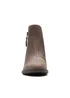 Clarks Taupe Leather Scene Zip Ankle Boots - Size 7 Image 7