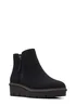 Clarks Black Airabell Zip Suede Ankle Boots - Size 5 Image 6