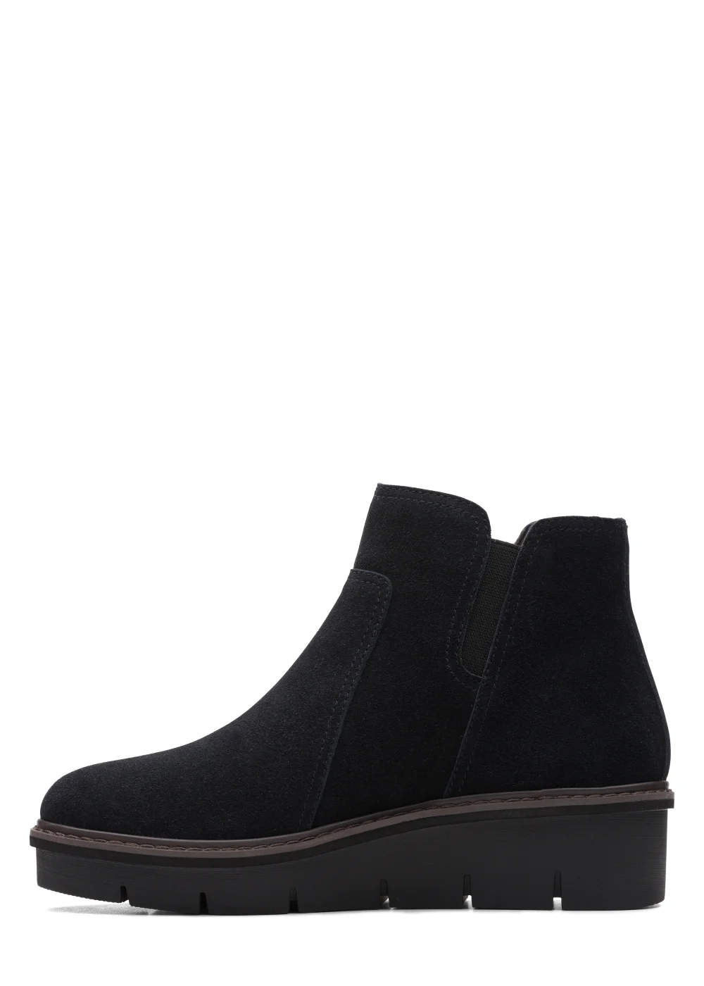 Clarks Black Airabell Zip Suede Ankle Boots - Size 5 Image 5