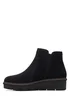 Clarks Black Airabell Zip Suede Ankle Boots - Size 5 Image 5