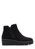Clarks Black Airabell Zip Suede Ankle Boots - Size 5 Image 1