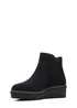 Clarks Black Airabell Zip Suede Ankle Boots - Size 5 Image 7