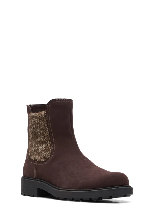 Clarks Dark Brown Opal Sky Suede Boots - 6 Image 3