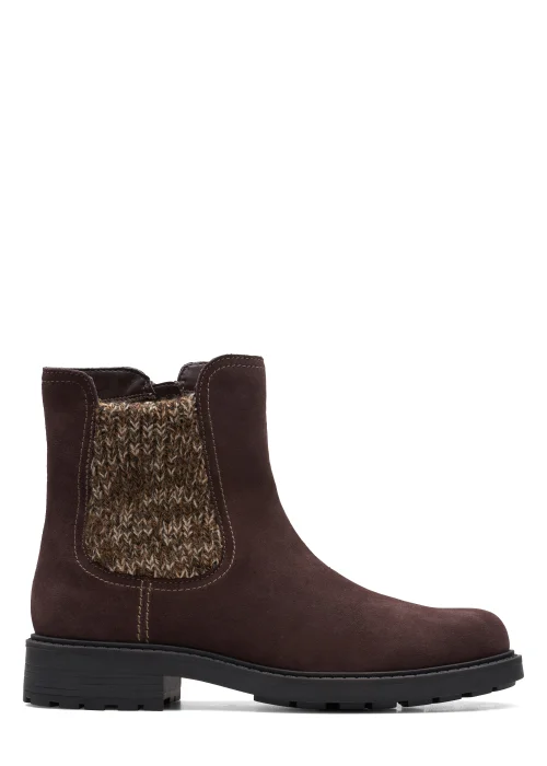 Clarks Dark Brown Opal Sky Suede Boots - 6 Image 1