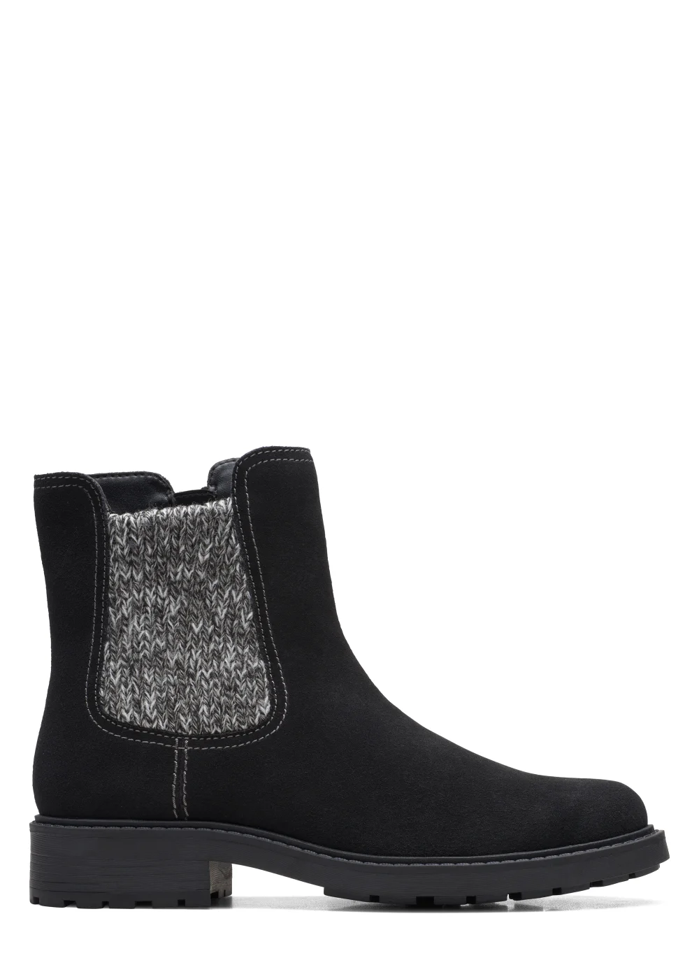 Clarks Black Opal Sky Suede Boots - Size 3 D Image 1