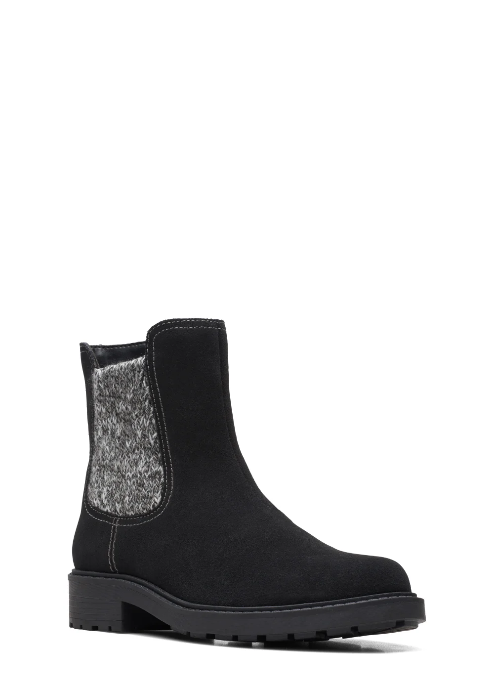 Clarks Black Opal Sky Suede Boots - Size 3 D Image 2