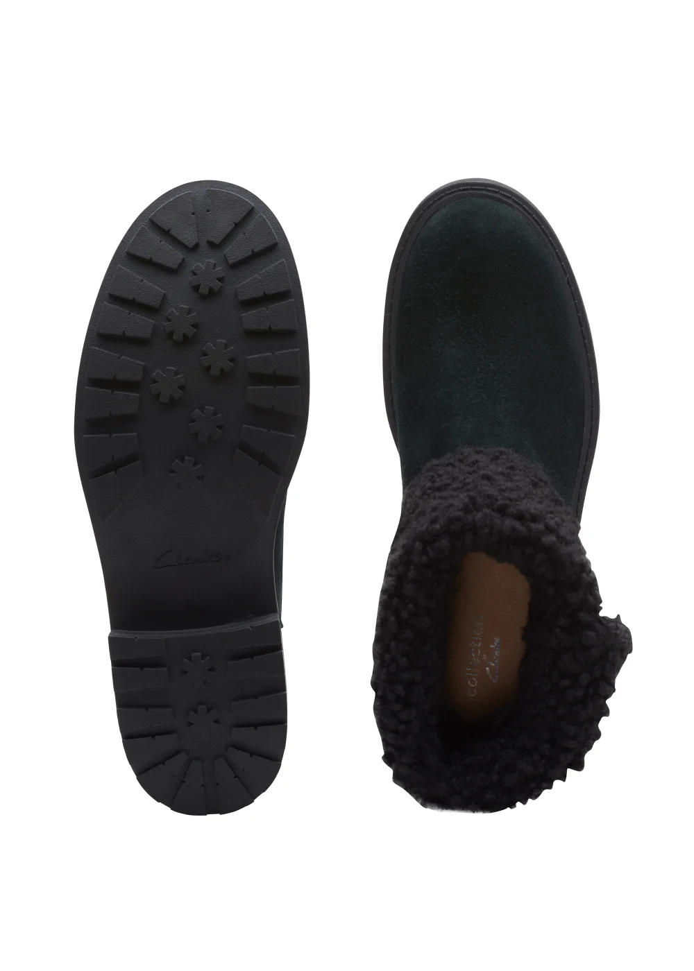 Clarks Stone Opal Zip Warmlined Boots - Size 4 D Image 5