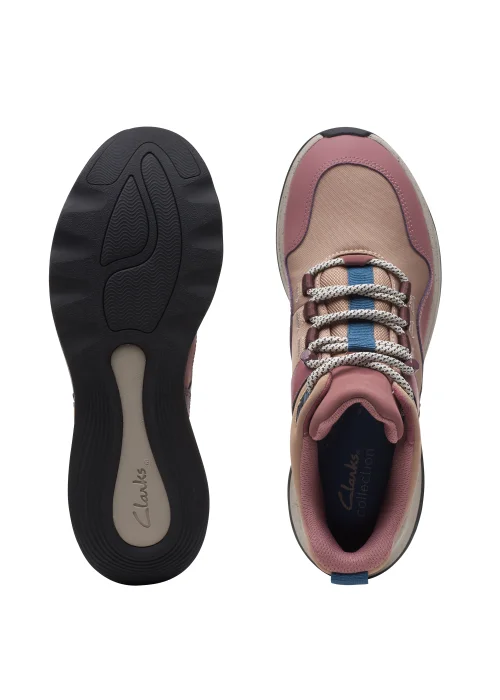 Clarks Taupe Leather Jaunt Lo Sneakers - Size 3 Image 3