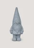 Grey Gnome Garden Ornament (17cm x 15cm x 43cm) Image 1