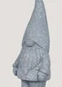 Grey Gnome Garden Ornament (17cm x 15cm x 43cm) Image 2