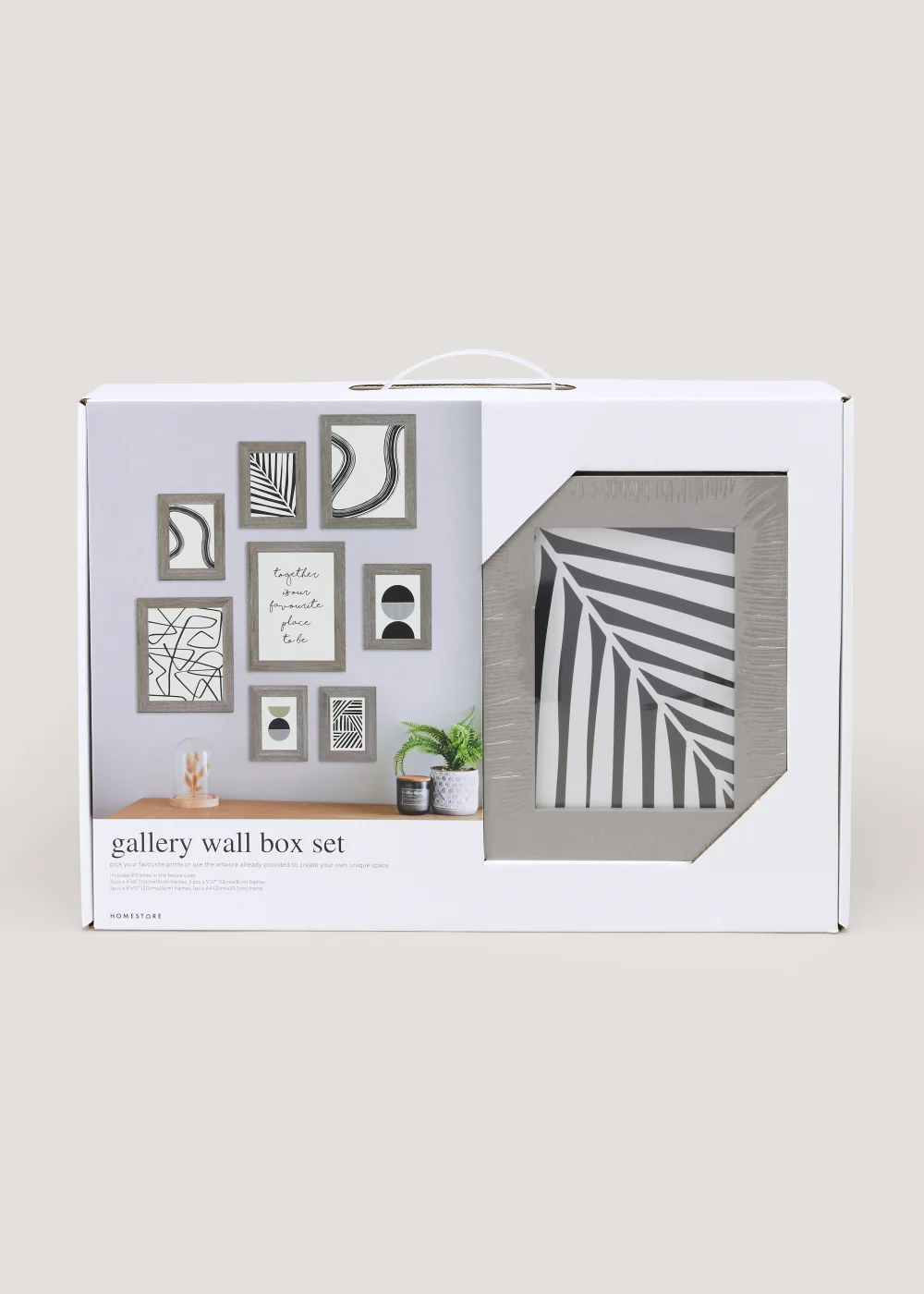 8 Pack Grey Wood Gallery Photo Frames Image 2