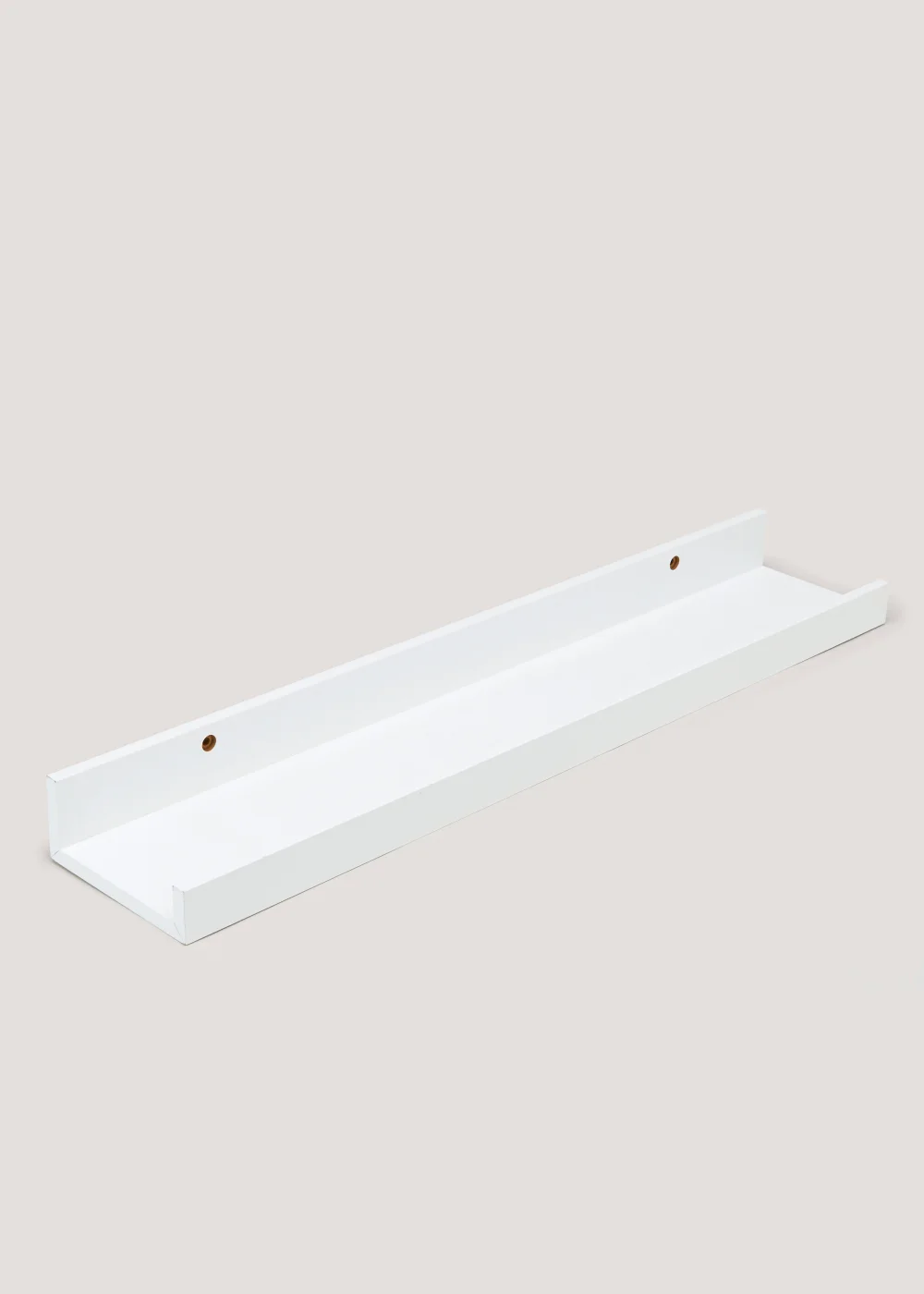 White Wooden Shelf (90cm x 12cm) Image 1