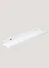 White Wooden Shelf (90cm x 12cm) Image 1