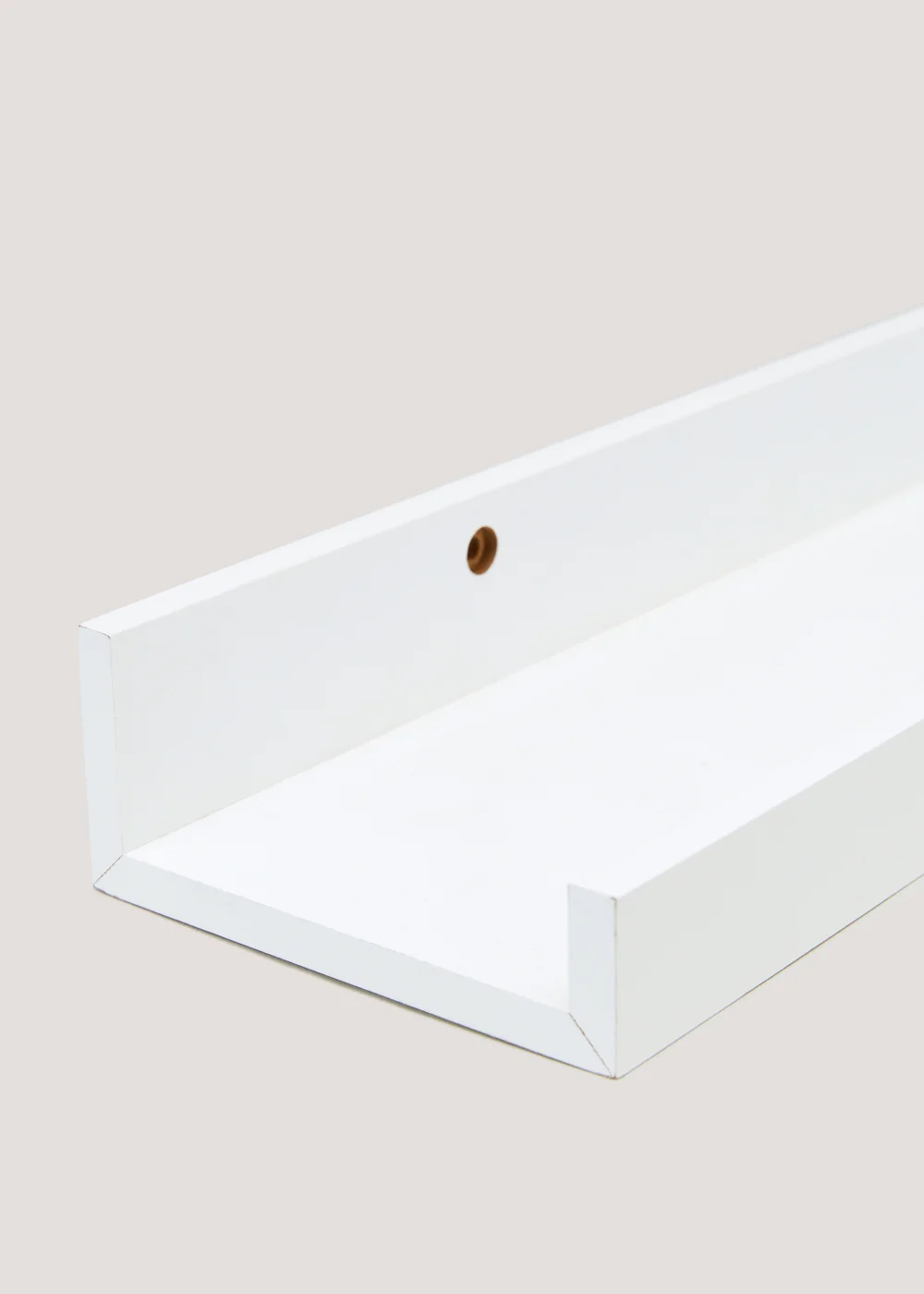 White Wooden Shelf (90cm x 12cm) Image 2