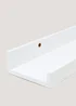 White Wooden Shelf (90cm x 12cm) Image 2