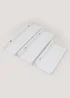 Set of 3 White Picture Shelves (25cm / 35cm / 45cm) Image 1