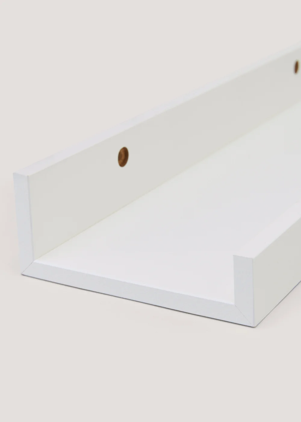 Set of 3 White Picture Shelves (25cm / 35cm / 45cm) Image 2
