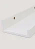 Set of 3 White Picture Shelves (25cm / 35cm / 45cm) Image 2