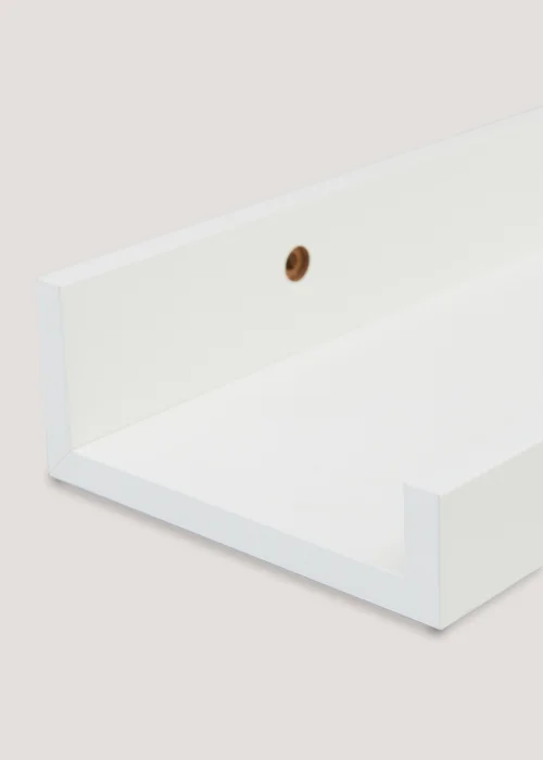 Set of 3 White Picture Shelves Image 2