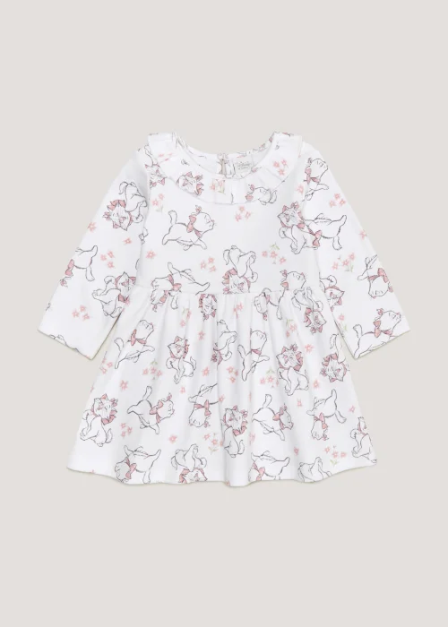Baby White Disney Marie Dress (Newborn-12mths) - Newborn Image 1