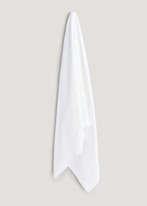 White 100% Egyptian Cotton XL Bath Sheet - Bath Sheet Image 1