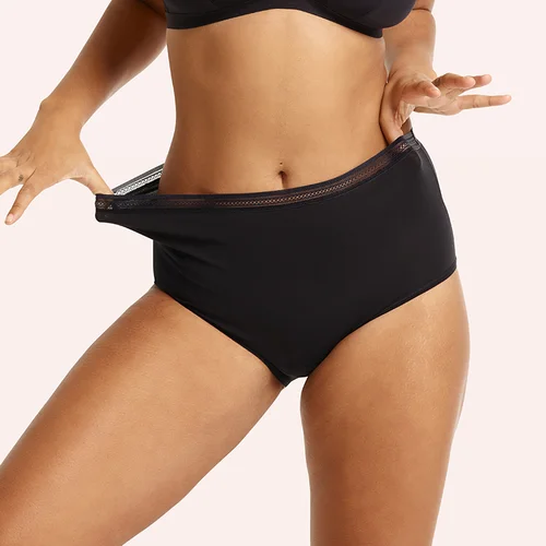 Lova Luna Lady Leaks Black Full Period Knickers - Size 10-12 Image 3