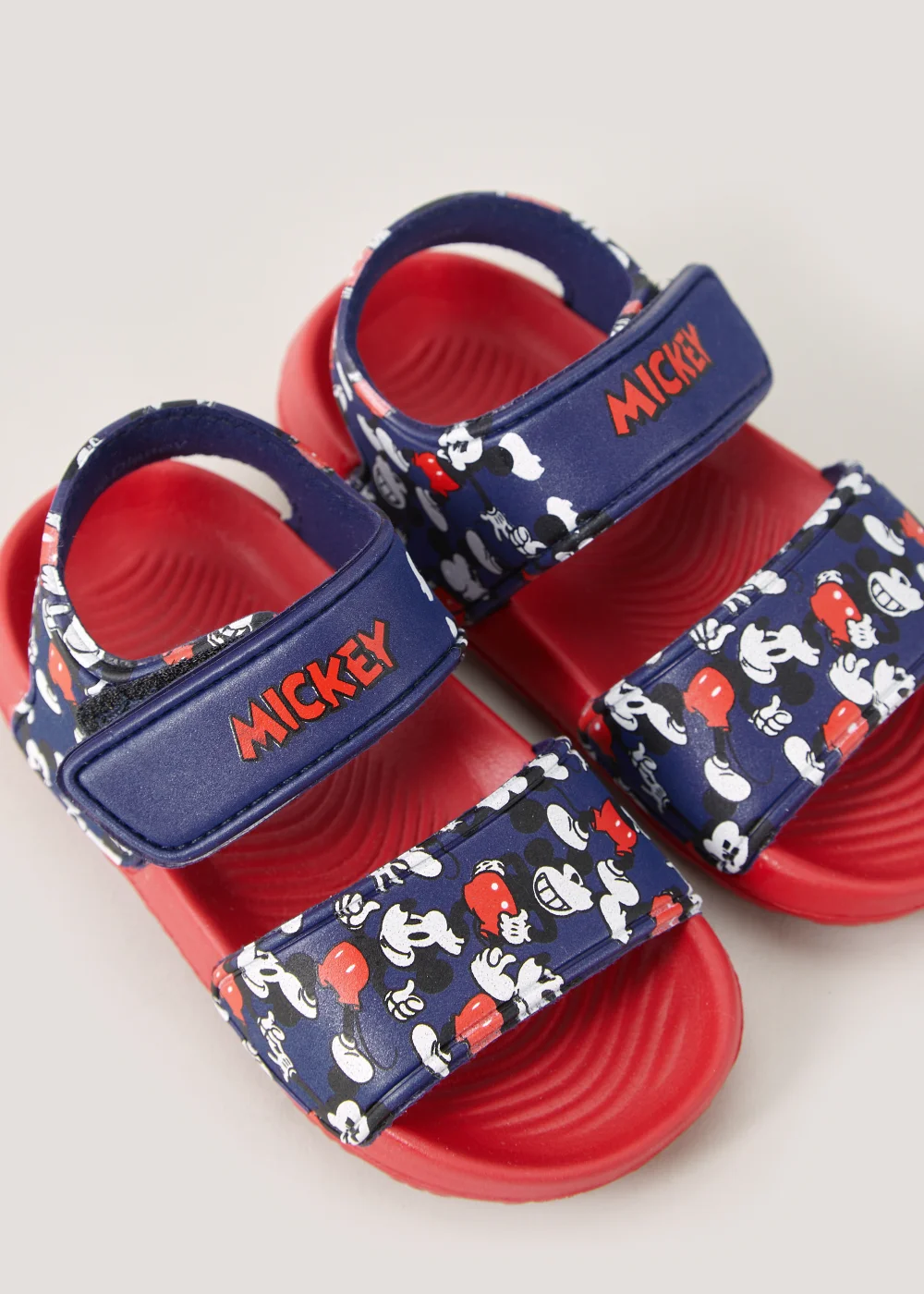 Boys Navy Disney Mickey Mouse Sandals (Younger 4-12) - Size 4 Infants Image 2