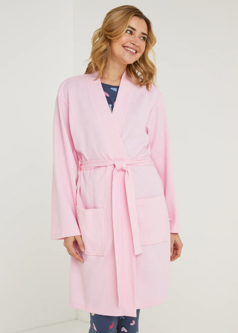 pink waffle dressing gown Pink Waffle Robe