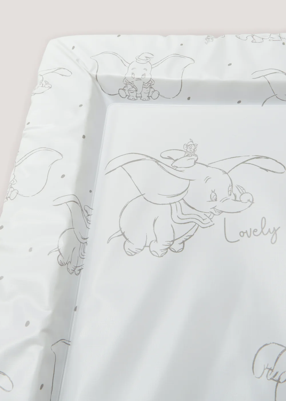 White Disney Dumbo Baby Changing Mat (30cm x 17cm x 2cm) - One Size Image 2
