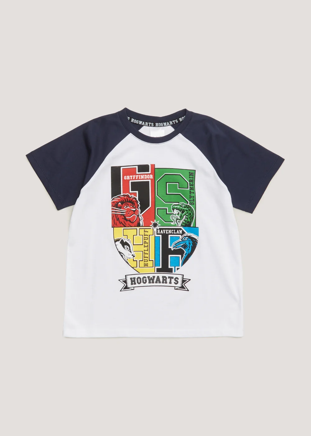 Kids White Harry Potter Raglan T-Shirt (4-11yrs) - 4 Yrs Image 1