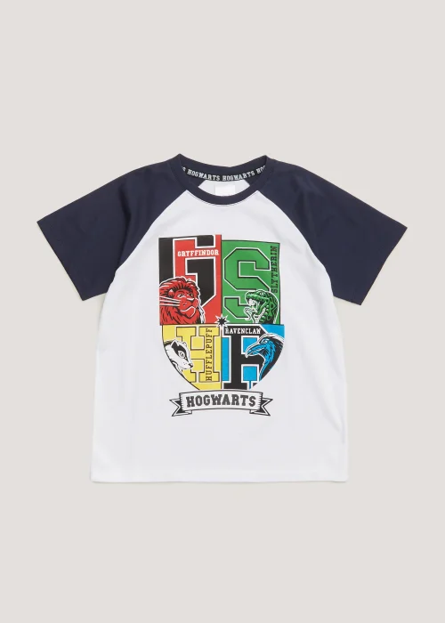 Kids White Harry Potter Raglan T-Shirt (4-11yrs) - 4 Yrs Image 1